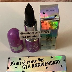 Lime Crime Styletto 6th Anniversary Limited Edition HTF Rare Lipstick